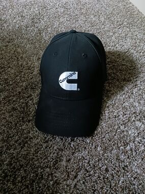 New Cummins Deisel Black Embroidered Logo Cap